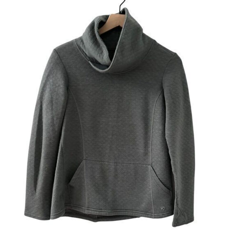 Kuhl Womens Green Merino Wool Blend Cowl Neck‎ Pullover Sweater Size S